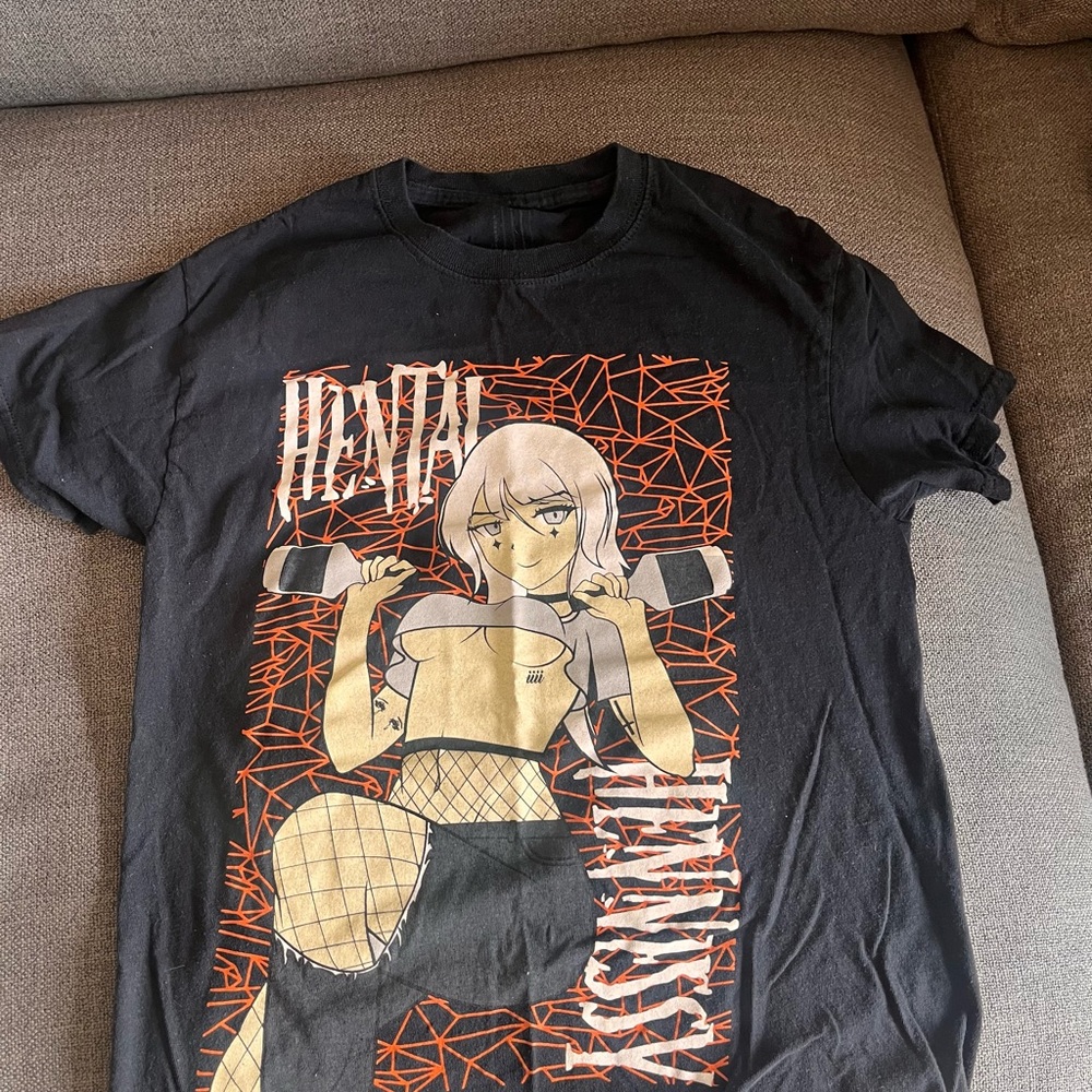 Spencer's Black Anime Graphic Tee